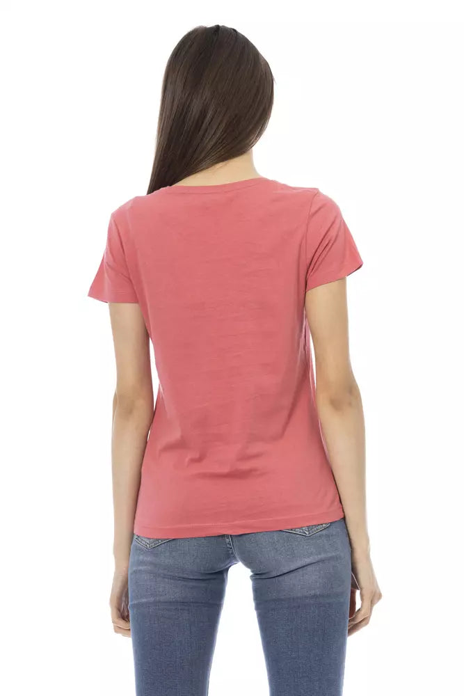 T-shirt femme Trussardi Action en coton multicolore