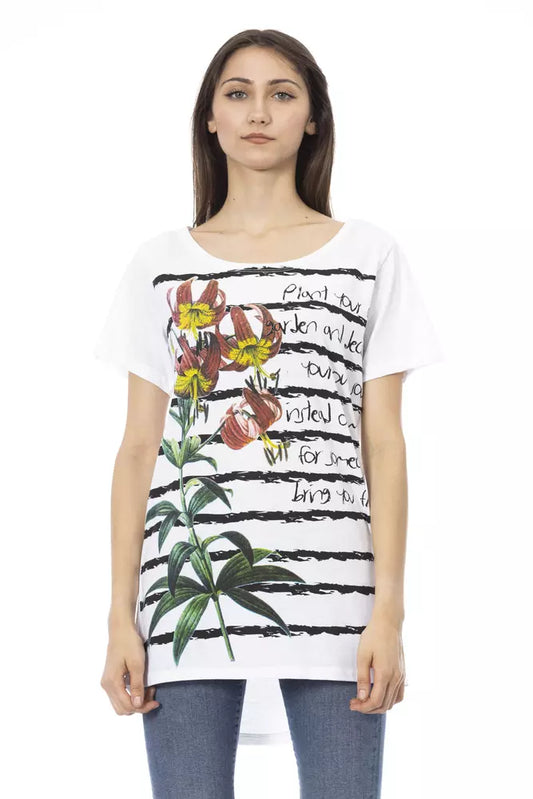 T-shirt Trussardi Action en coton blanc pour femme