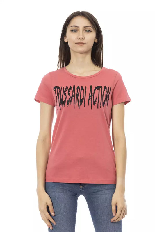 T-shirt femme Trussardi Action en coton multicolore