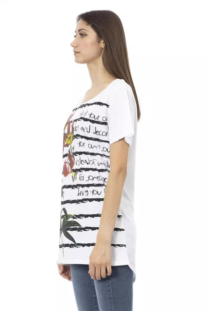 T-shirt Trussardi Action en coton blanc pour femme