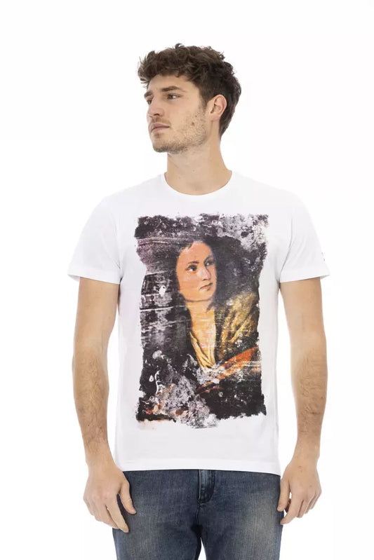 T-shirt Trussardi Action en coton blanc pour homme