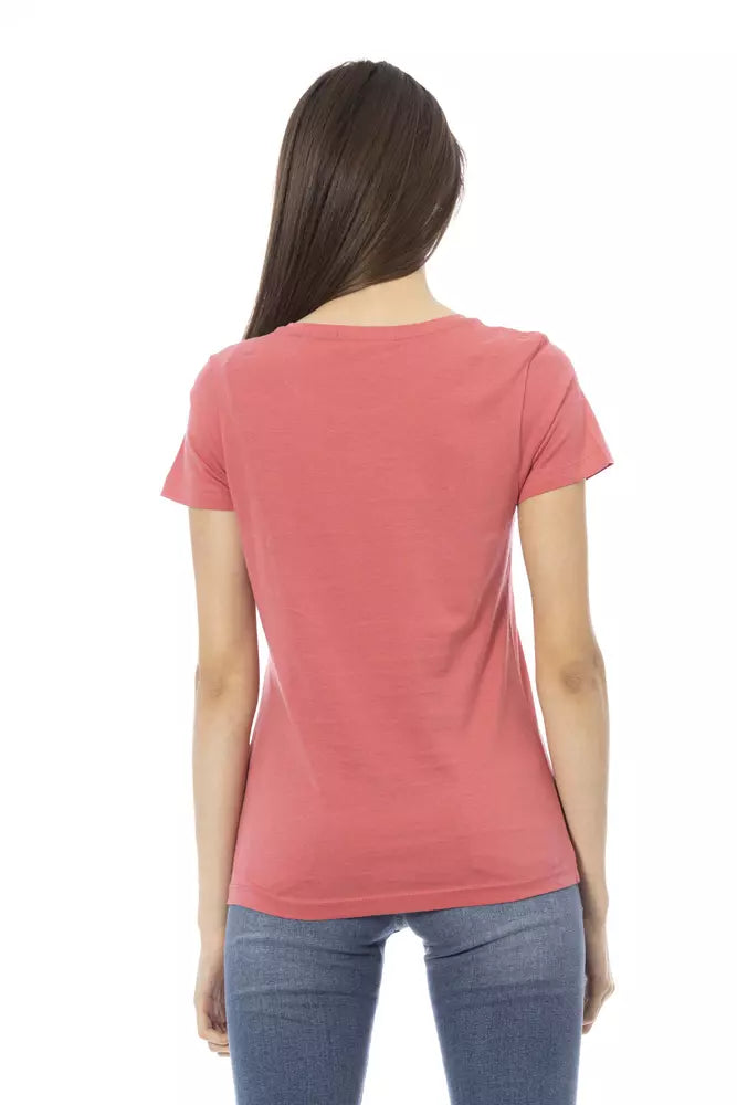 T-shirt femme Trussardi Action en coton multicolore