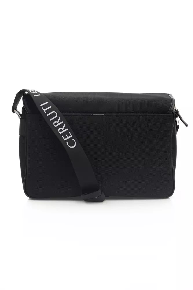 Sac messager Cerruti 1881 en nylon noir pour homme