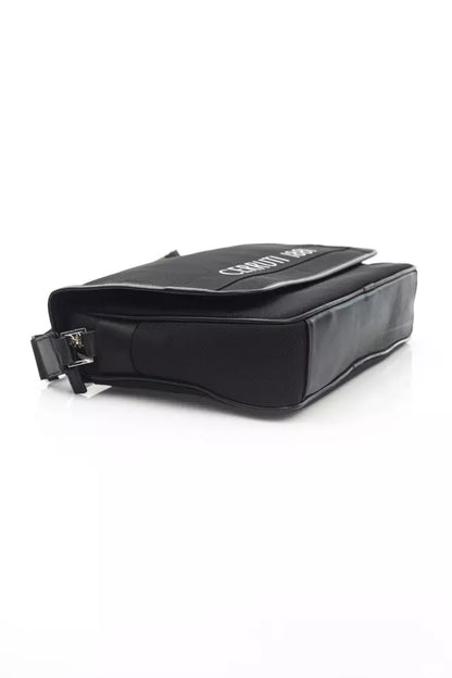 Sac messager Cerruti 1881 en nylon noir pour homme
