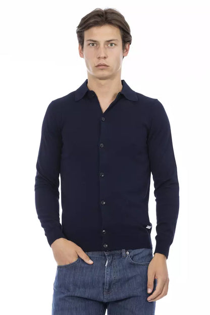 Baldinini Trend Blue Cotton Men Shirt by Baldinini Trend