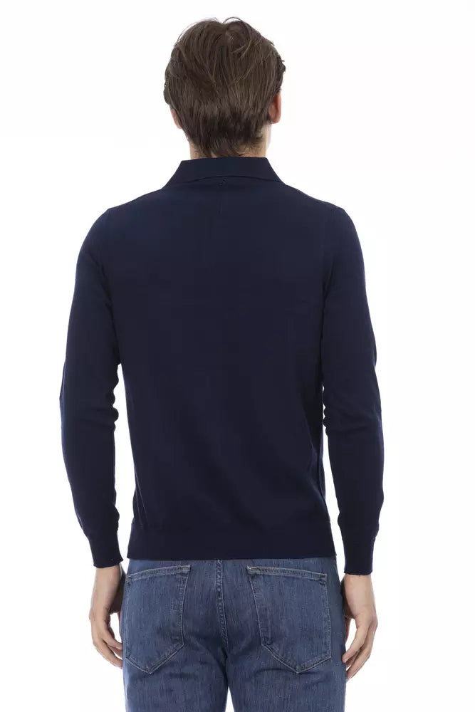 Baldinini Trend Blue Cotton Men Shirt by Baldinini Trend
