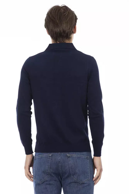 Baldinini Trend Blue Cotton Men Shirt by Baldinini Trend