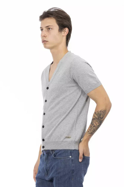 Baldinini Trend Gray Cotton Men's Sweater by Baldinini Trend