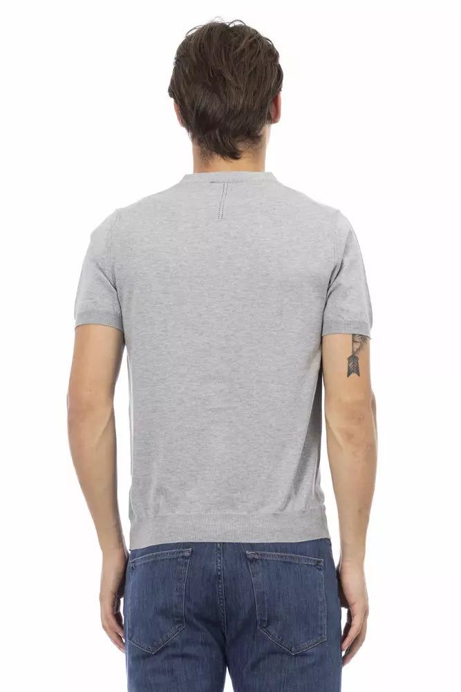 Baldinini Trend Gray Cotton Men's Sweater by Baldinini Trend