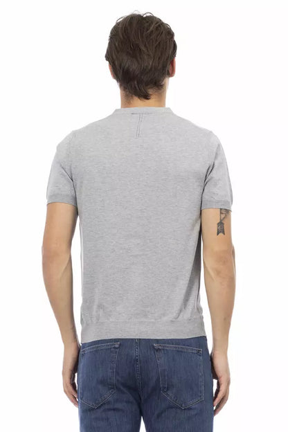 Baldinini Trend Gray Cotton Men's Sweater by Baldinini Trend