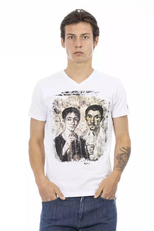 T-shirt Trussardi Action en coton blanc pour homme