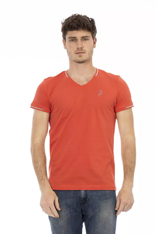 T-shirt Trussardi Action en coton orange pour homme