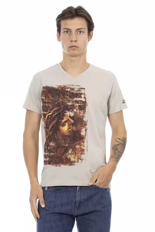 T-shirt Trussardi Action en coton beige pour homme