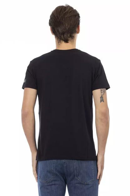 T-shirt Trussardi Action en coton noir pour homme