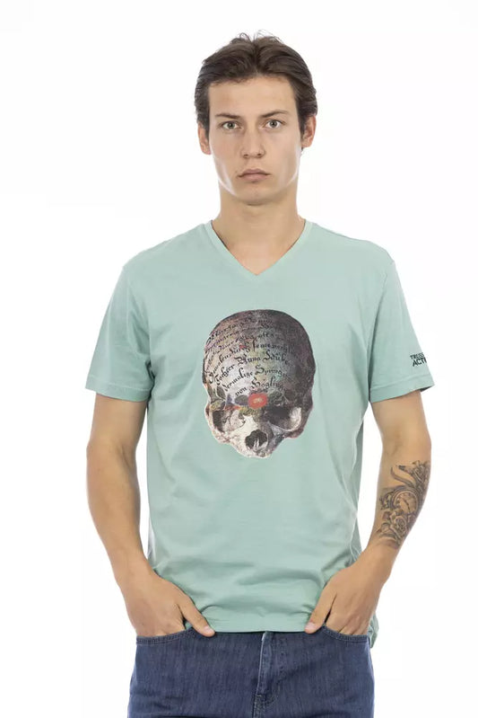 T-shirt Trussardi Action en coton vert pour homme