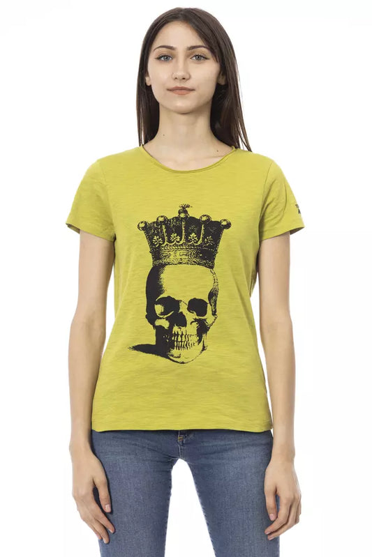 T-shirt Trussardi Action en coton vert pour femme