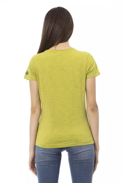 T-shirt Trussardi Action en coton vert pour femme