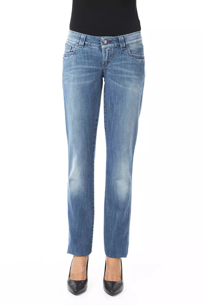 BYBLOS Blue Cotton Women Jeans by BYBLOS