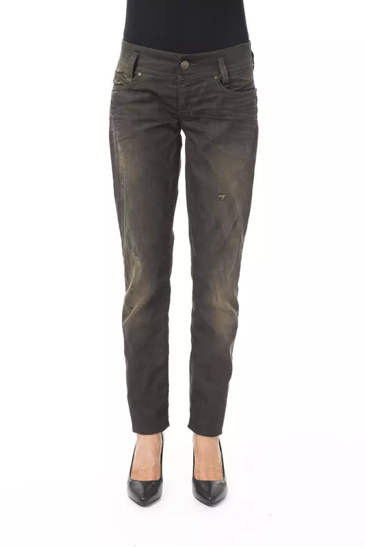 BYBLOS Black Cotton Women Jeans by BYBLOS