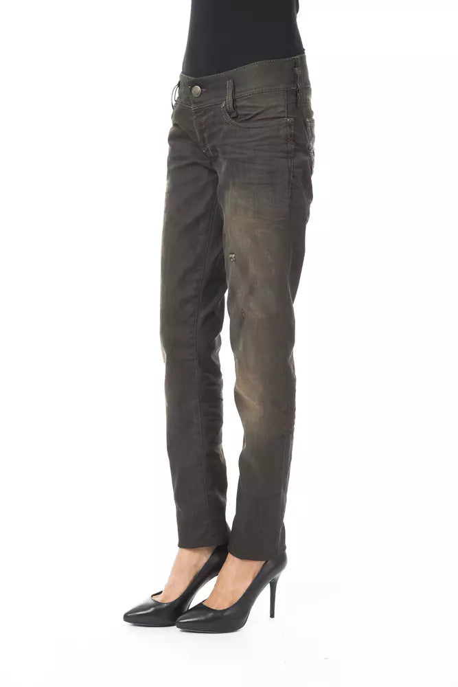 BYBLOS Black Cotton Women Jeans by BYBLOS