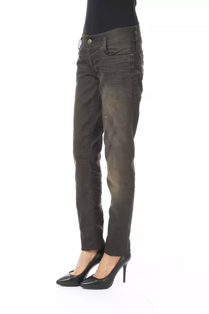 BYBLOS Black Cotton Women Jeans by BYBLOS