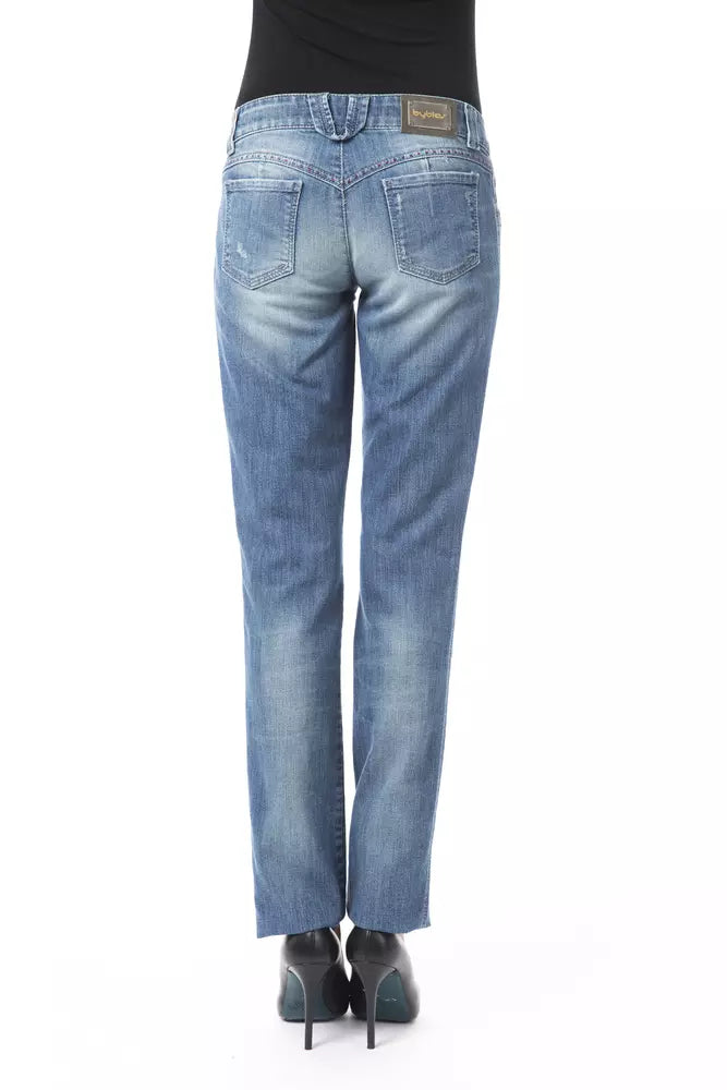 BYBLOS Blue Cotton Women Jeans by BYBLOS