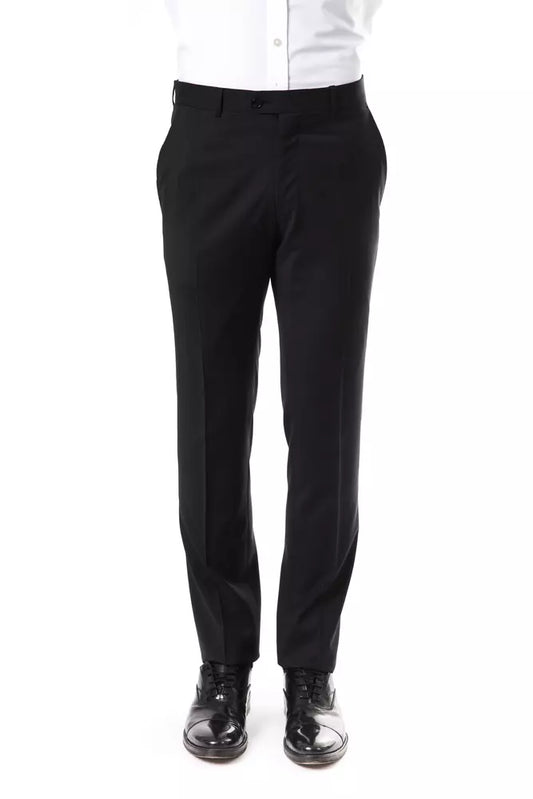 Pantalon de costume pour homme en laine grise Uominitaliani