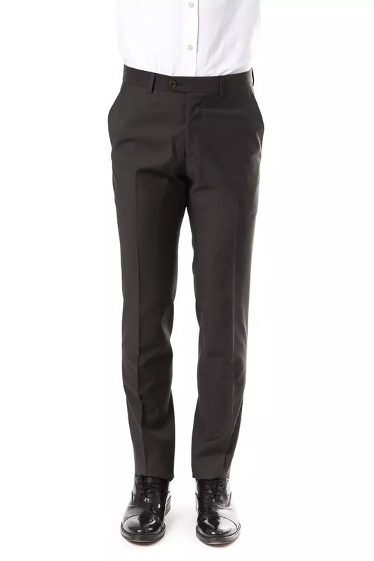 Pantalon en laine grise pour homme Uninitaliani