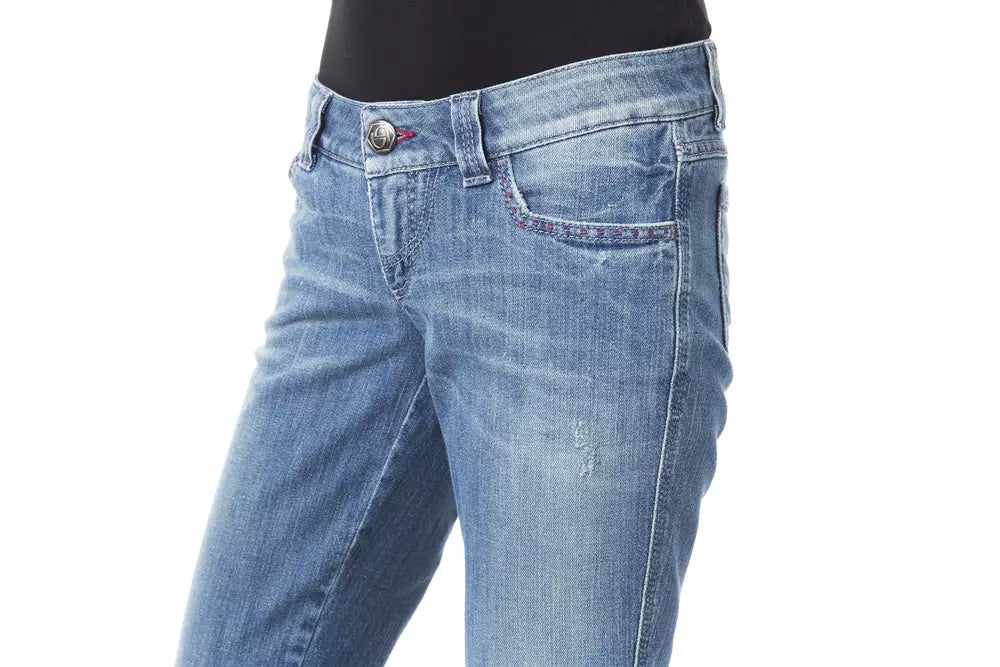 BYBLOS Blue Cotton Women Jeans by BYBLOS