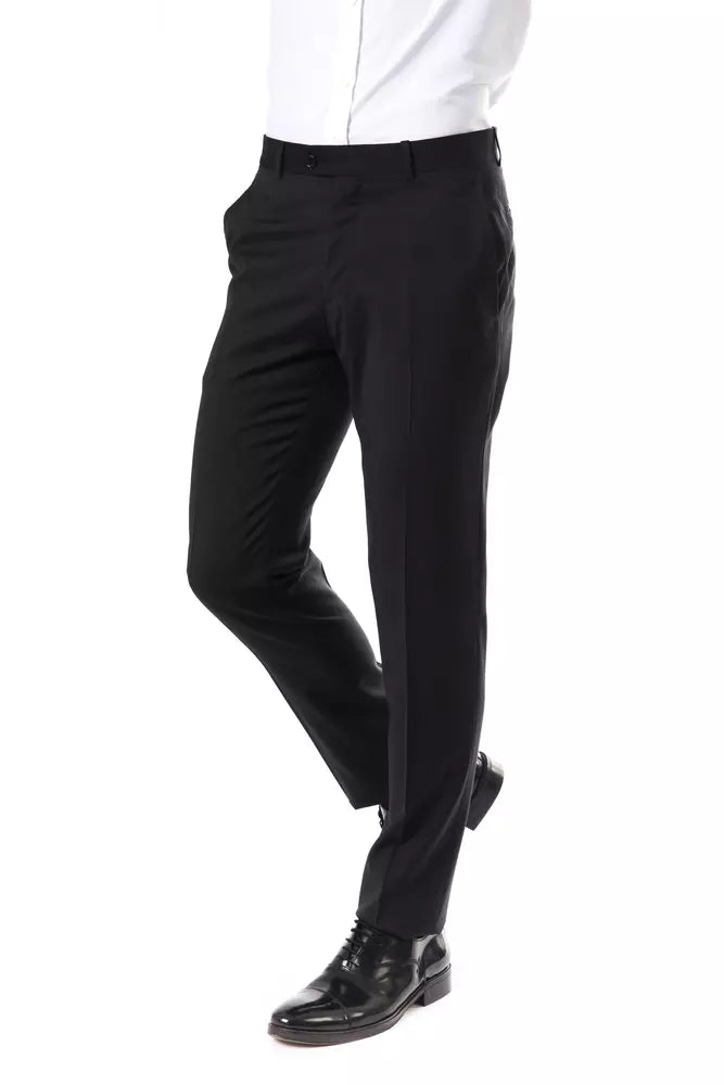 Pantalon de costume pour homme en laine grise Uominitaliani