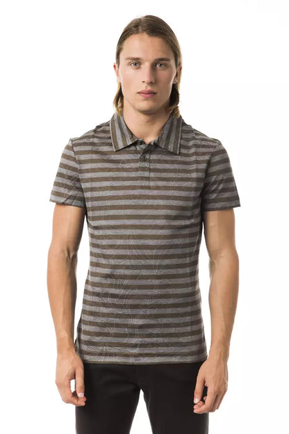Polo homme en coton gris BYBLOS