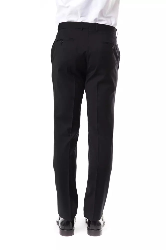 Pantalon de costume pour homme en laine grise Uominitaliani