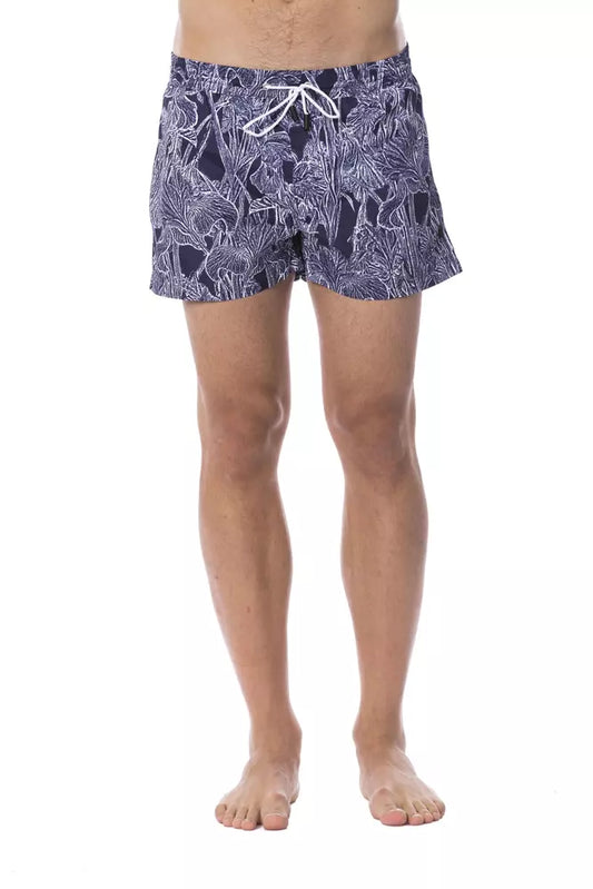 Maillot de bain homme Roberto Cavalli Sport bleu en polyester