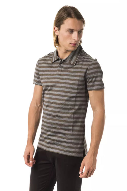 Polo homme en coton gris BYBLOS