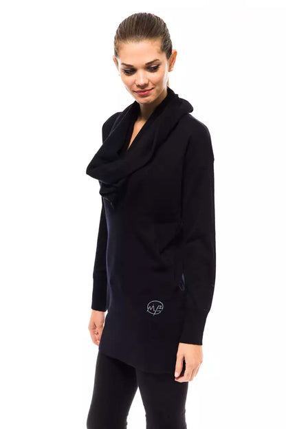 Pull en laine bleu Montana Blu pour femme
