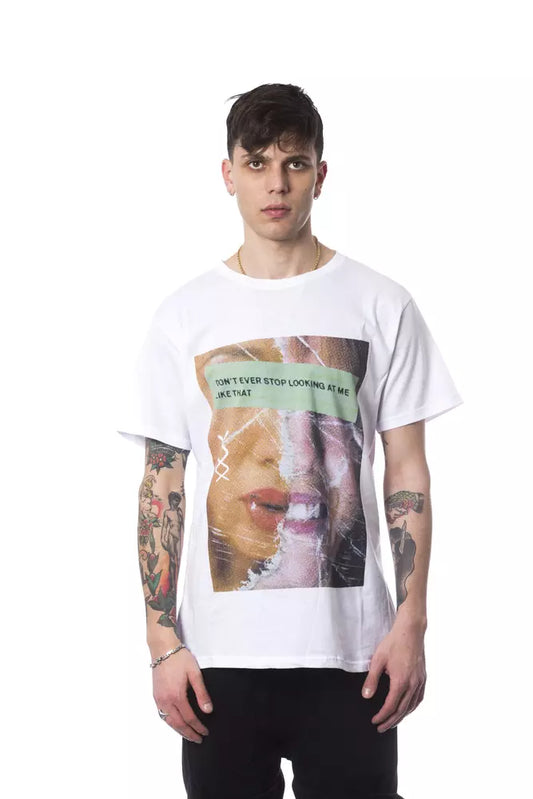 T-shirt homme en coton blanc Nicolo Tonetto
