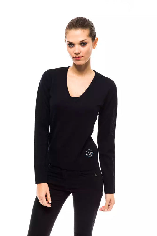 Pull en laine bleu Montana Blu pour femme