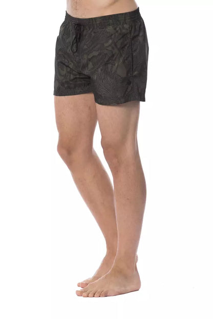 Maillot de bain Roberto Cavalli Sport Army en polyester pour homme