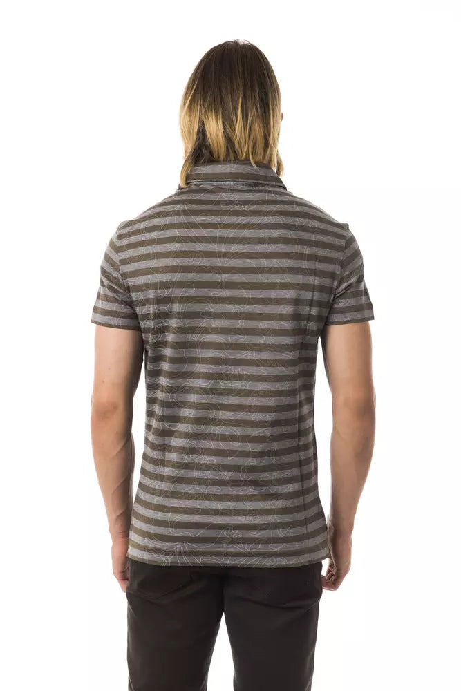 Polo homme en coton gris BYBLOS