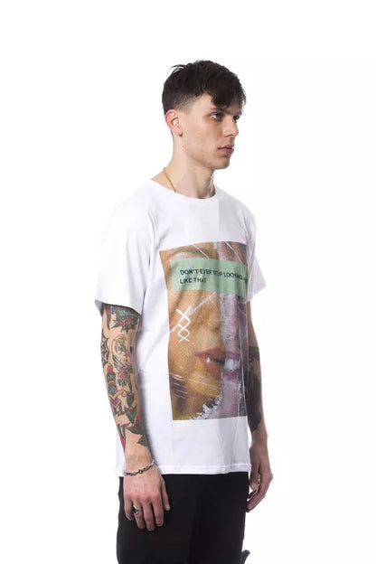 T-shirt homme en coton blanc Nicolo Tonetto