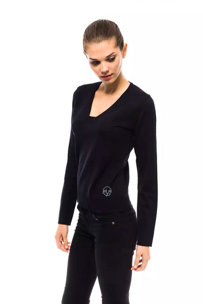 Pull en laine bleu Montana Blu pour femme