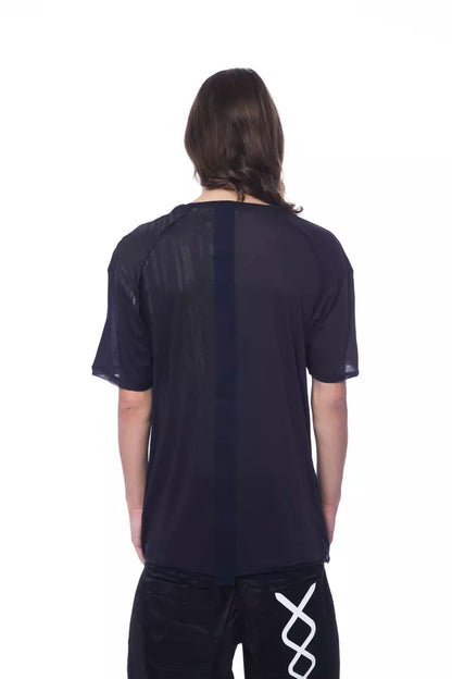 T-shirt homme en coton bleu Nicolo Tonetto