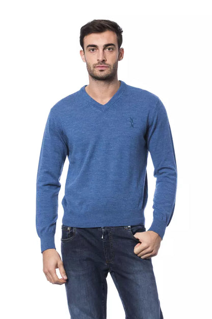 Billionaire Italian Couture Embroidered Merino Wool Crew Neck Sweater by Billionaire Italian Couture