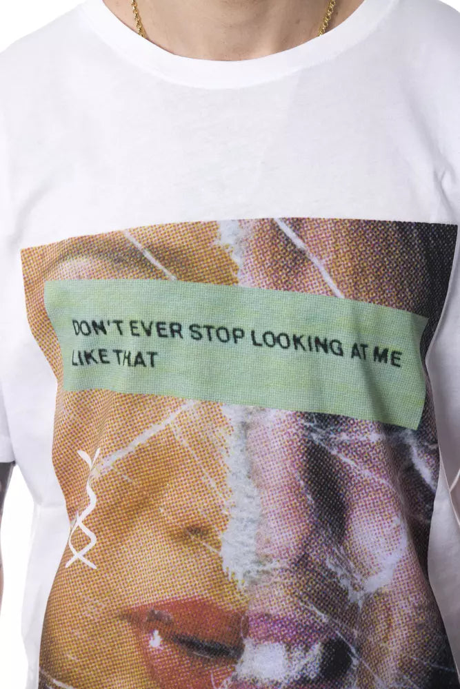 T-shirt homme en coton blanc Nicolo Tonetto