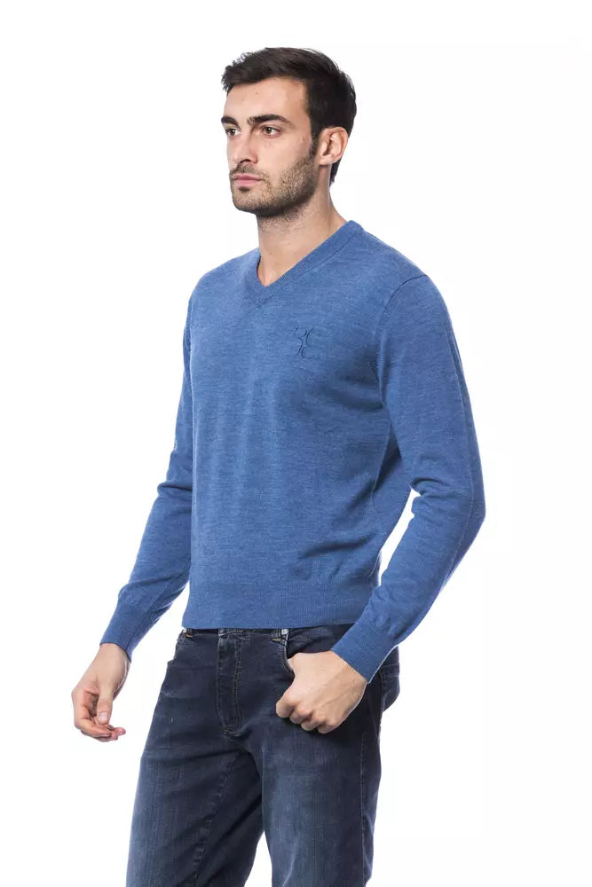 Billionaire Italian Couture Embroidered Merino Wool Crew Neck Sweater by Billionaire Italian Couture