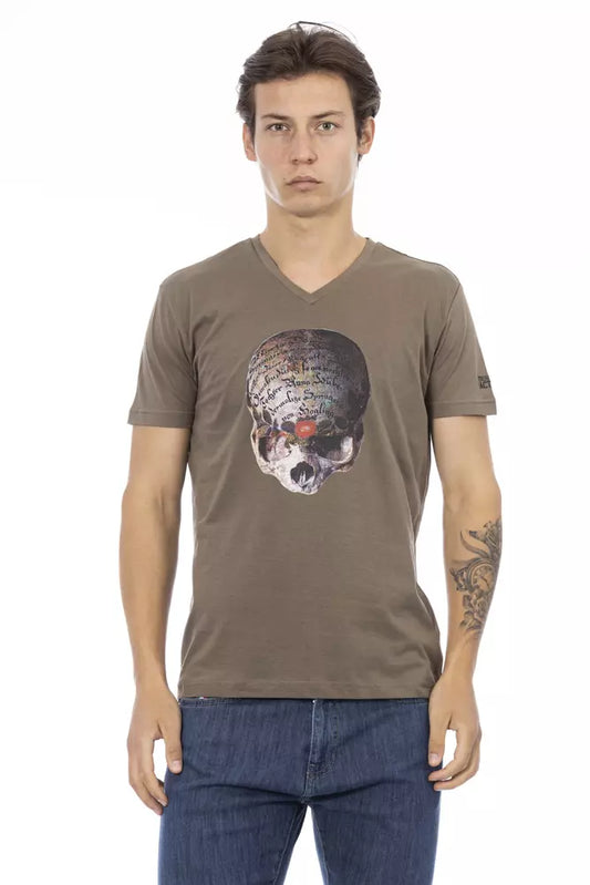 T-shirt Trussardi Action en coton marron pour homme