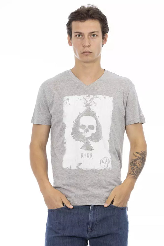 T-shirt Trussardi Action en coton gris pour homme