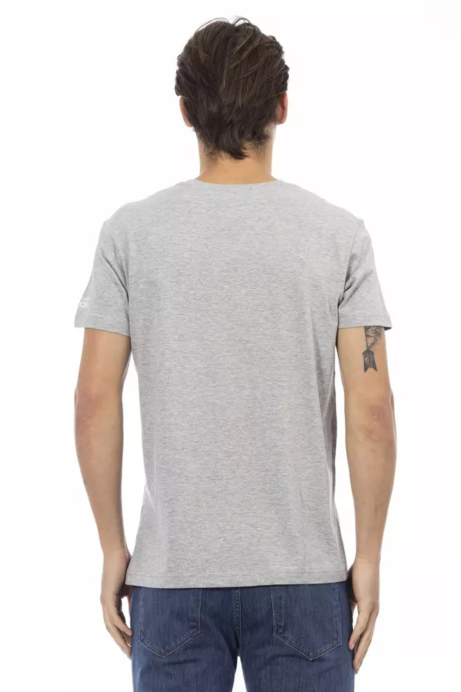 T-shirt Trussardi Action en coton gris pour homme