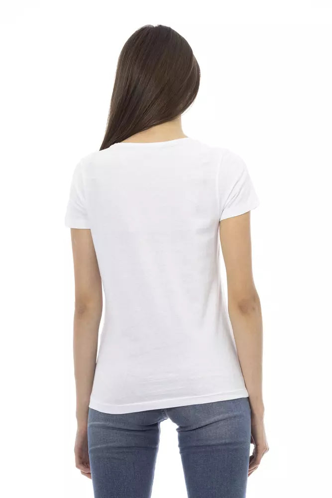 T-shirt Trussardi Action en coton blanc pour femme