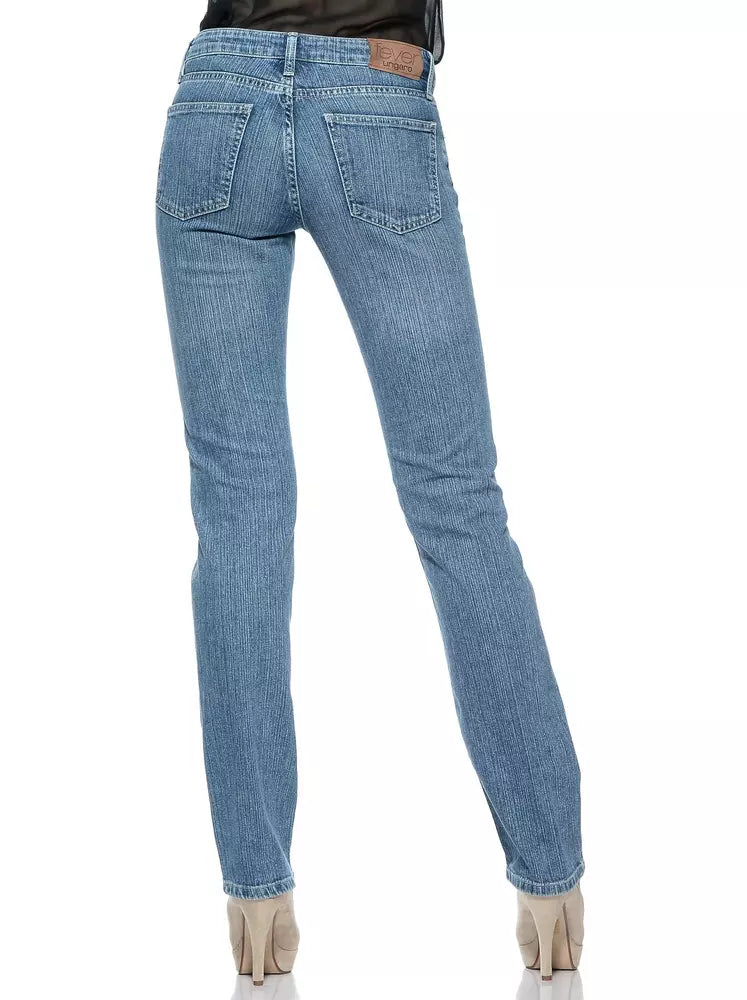 Ungaro Fever Light Blue Cotton Women Jean by Ungaro Fever
